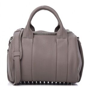 ALEXANDER WANG  Pebbled Lambskin Rockie Mink Silver Hardware